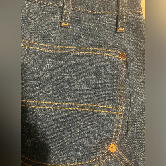 Re/Done Denim Retro Vintage Vibe Mini Skirt Womens Size 26 NWOT Preppy Minimal - Picture 6 of 8